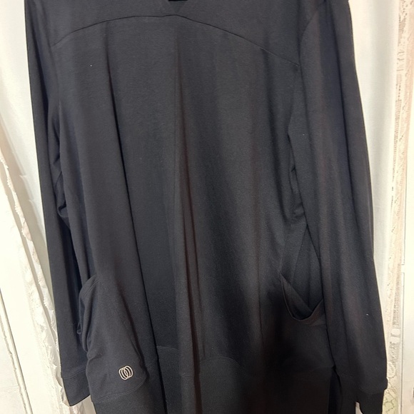 Balance Collection Black Cardigan size medium -hole for head to go through - Picture 2 of 11